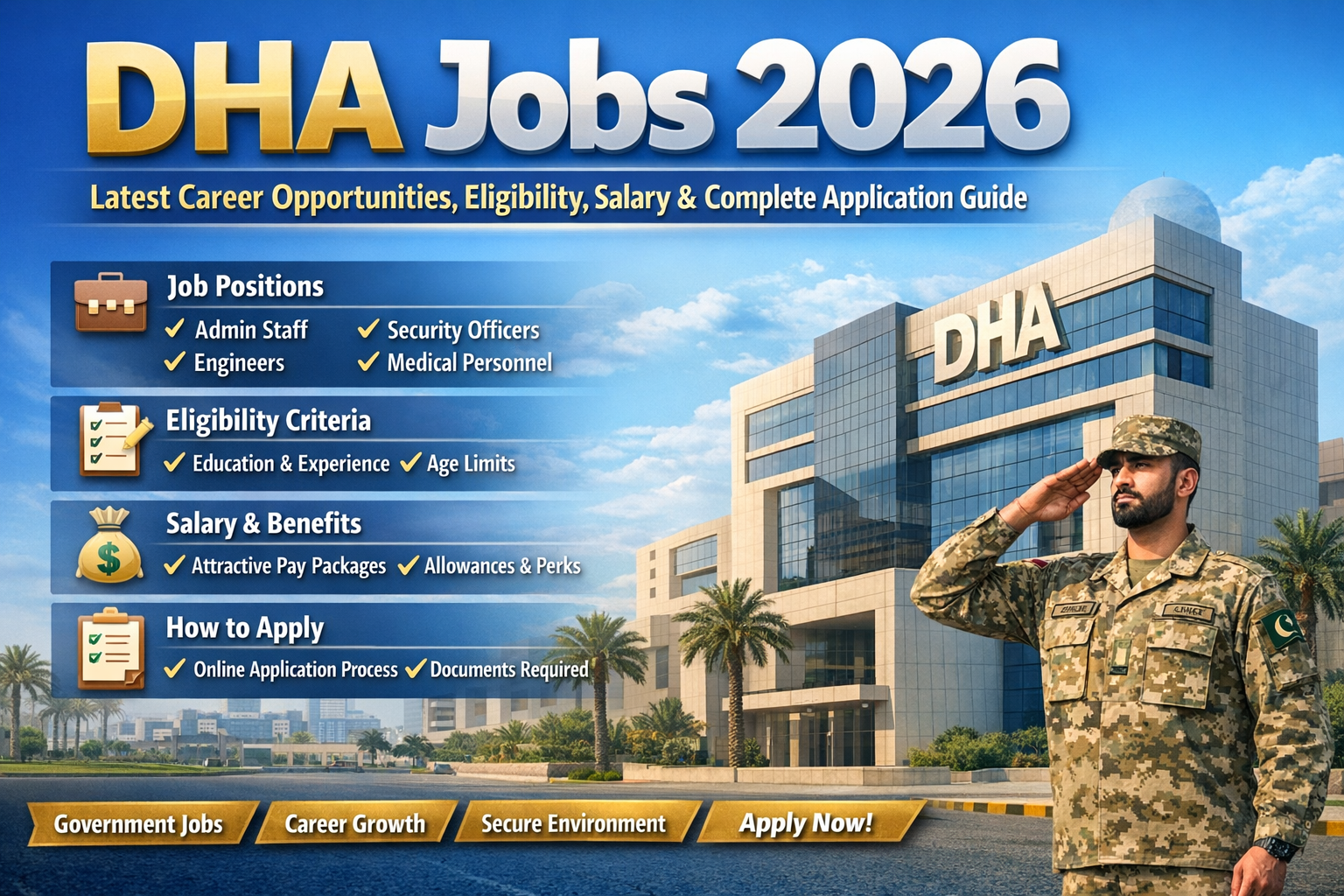 DHA Jobs 2026 – Latest Career Opportunities, Eligibility, Salary & Complete Application Guide