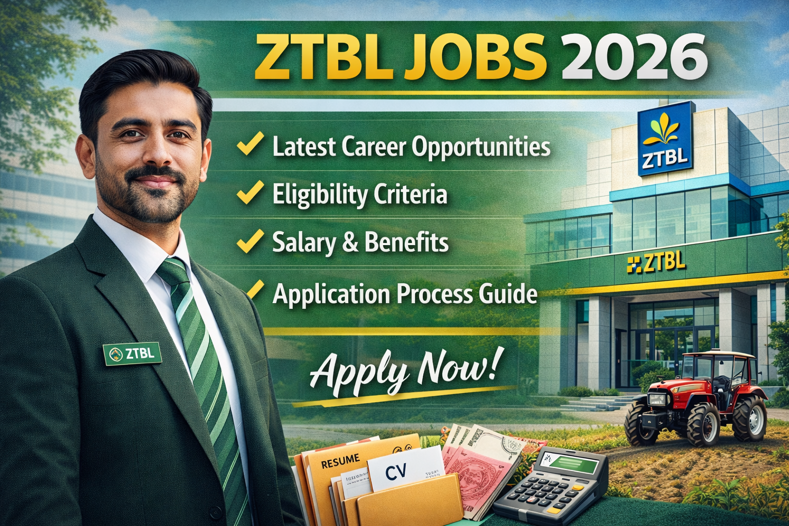 ZTBL Jobs 2026 – Latest Career Opportunities, Eligibility, Salary & Application Guide